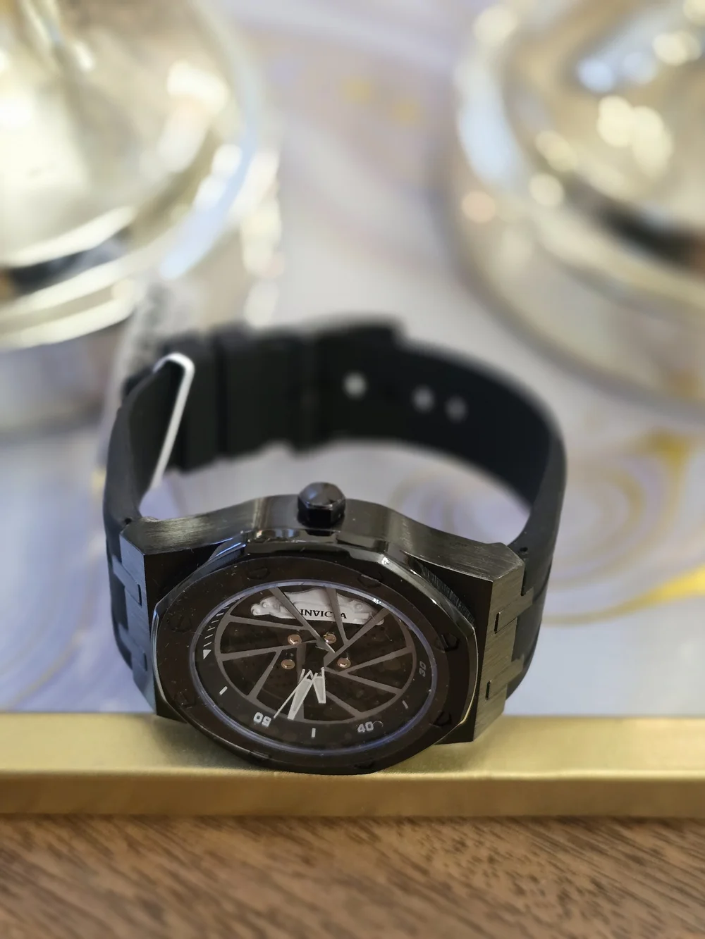 Invicta Pro Diver 15000 Black Titanium Watch with Black & Silver Dial#prodiver